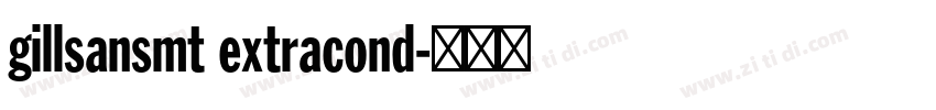 gillsansmt extracond字体转换